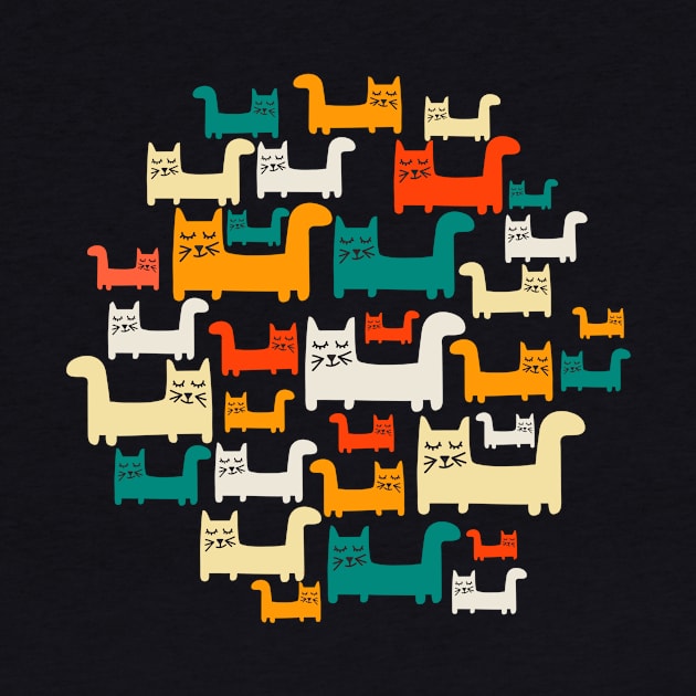 City Of Kitties Pattern by LittleBunnySunshine